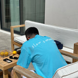 slow summer *is calling BLAU TEE