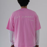 slow summer *is calling PRISM PINK TEE