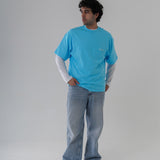 slow summer *is calling BLAU TEE