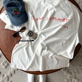 slow summer *is calling WHITE TEE